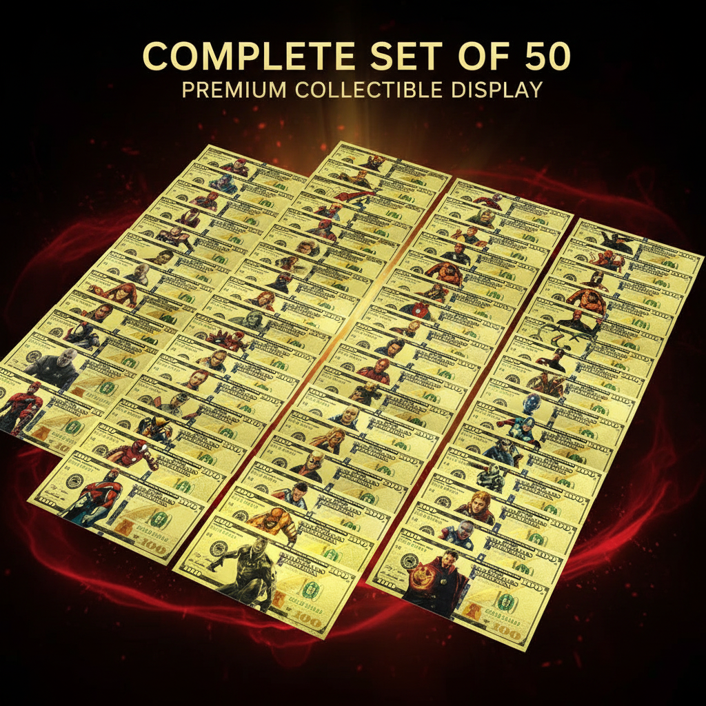 Marvel Superheroes 50 PC Gold Foil Set Cover