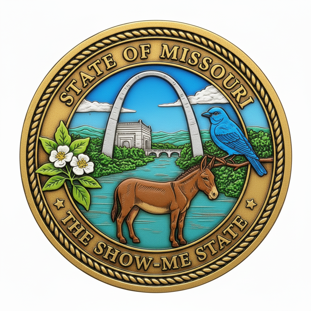 Missouri State Challenge Coin - Color