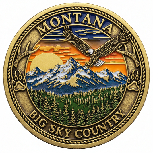Montana Big Sky Country Challenge Coin