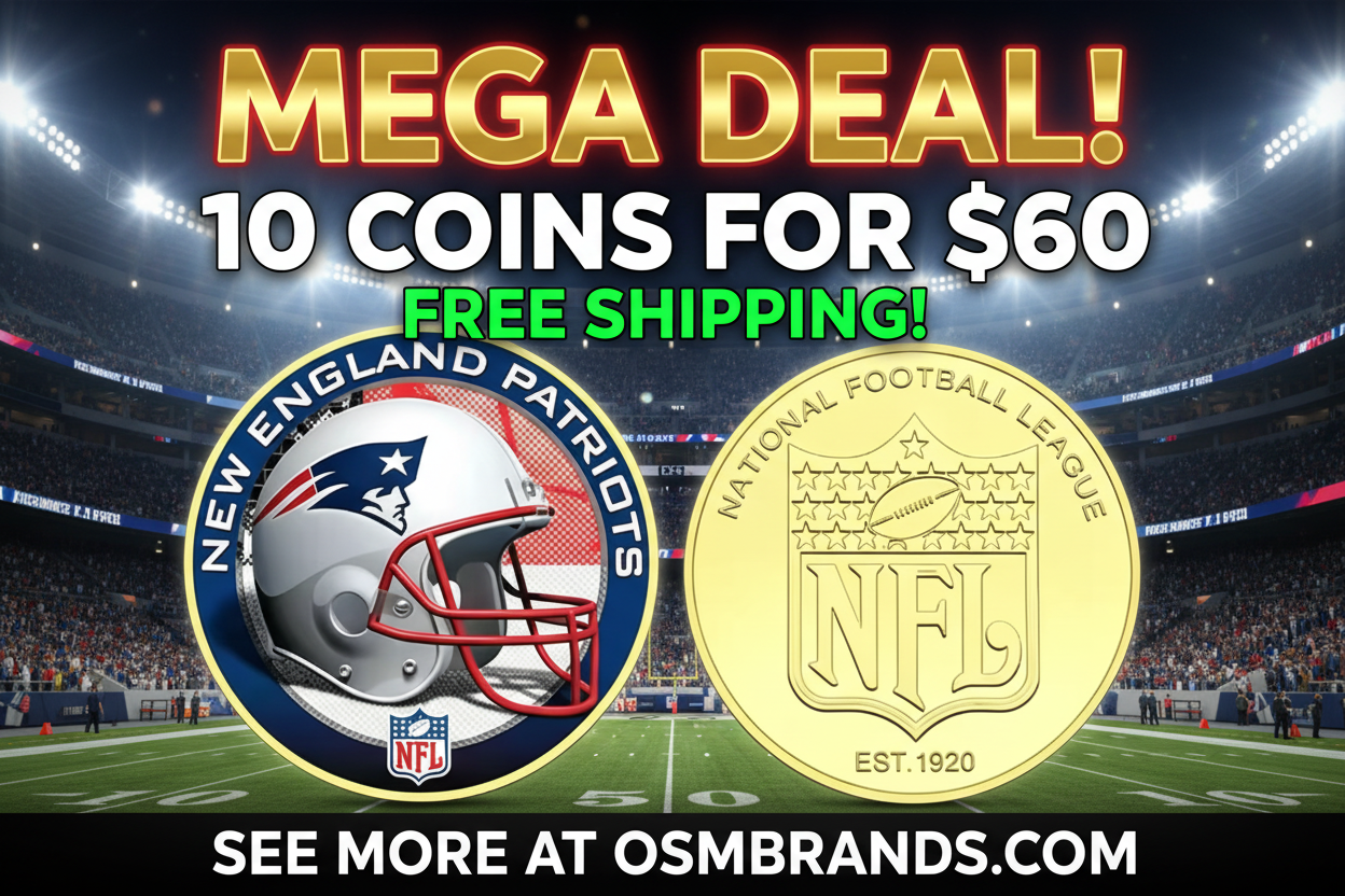 New England Patriots NFL Coin Mega Deal Promo
