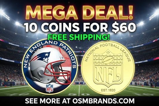 New England Patriots NFL Coin Mega Deal Promo