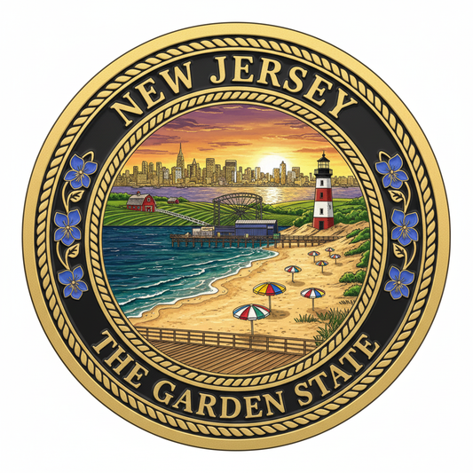 New Jersey — The Garden State Challenge Coin