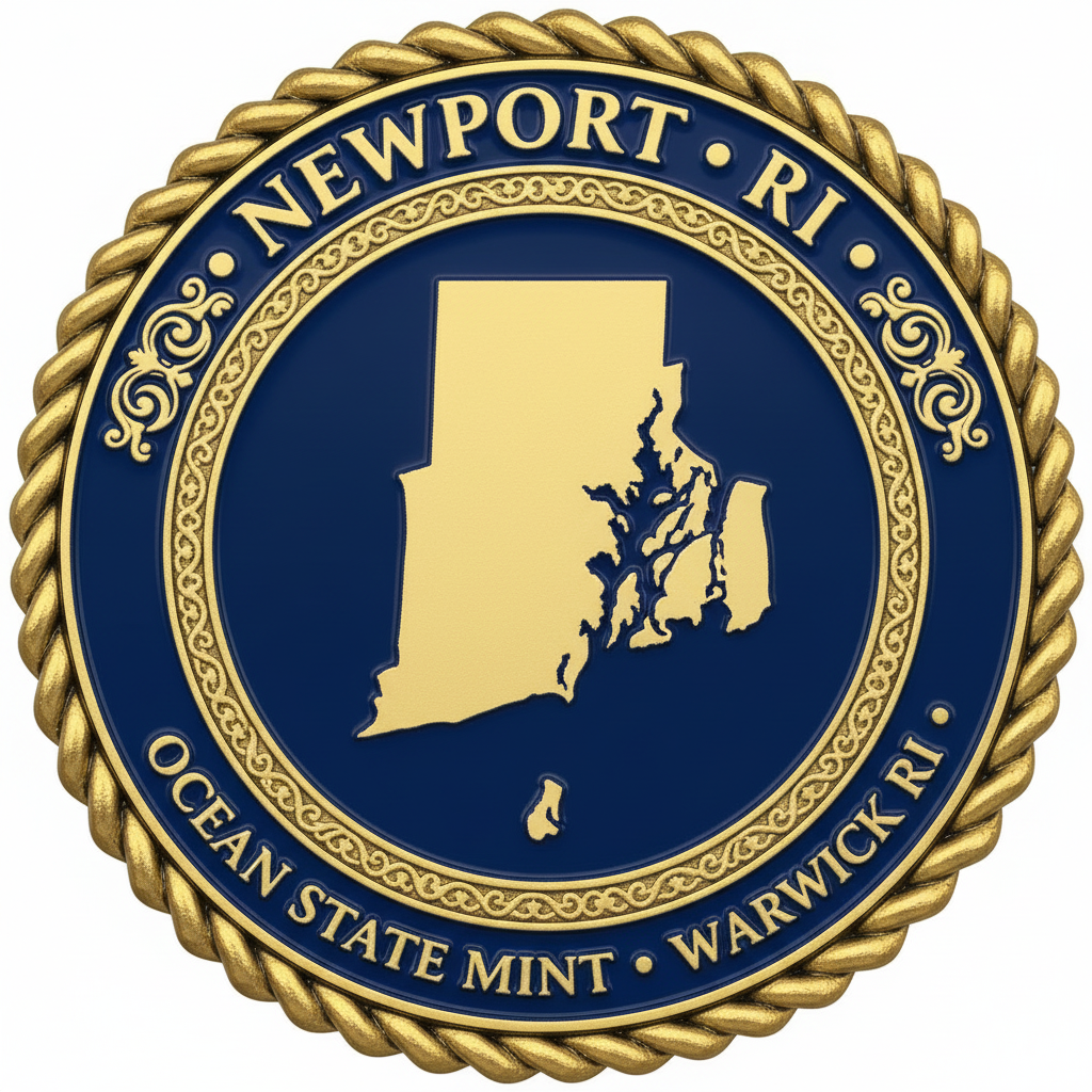 Newport RI Coin Back