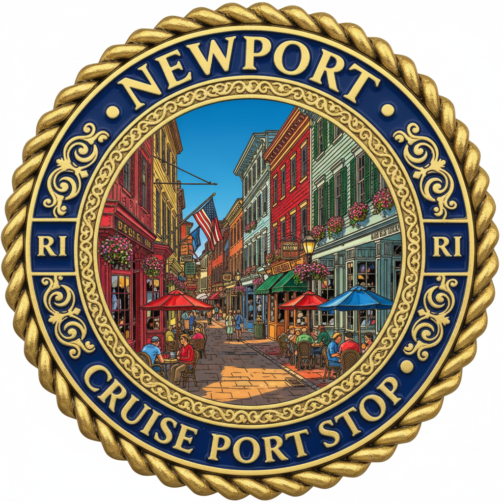 Newport RI Cruise Port Stop Coin
