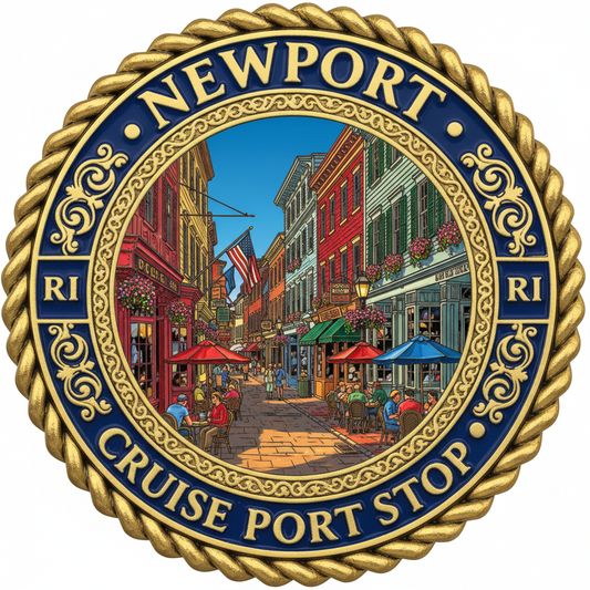 Newport RI Cruise Port Stop Coin