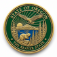 Oregon State Challenge Coin - Antique Gold