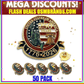 USA 250th Anniversary Lapel Pin – United States of America 1776-2026 Enamel Pin (50 Pack)