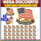 250 Years of Freedom American Flag Lapel Pin – 1776-2026 | 48 Pack