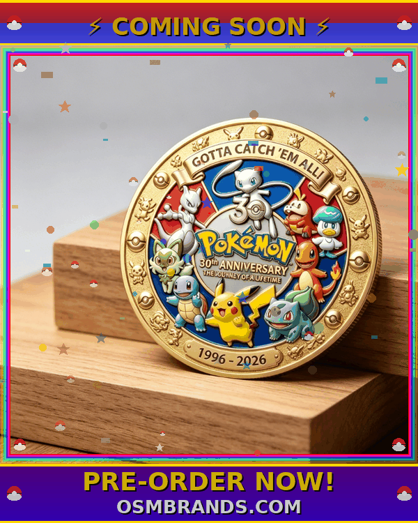 Pokemon 30th Anniversary "30 Years of Journeys" Commemorative Coin (1996-2026) (JULY, 2026)
