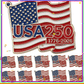 20 PACK USA 250th Anniversary Lapel Pin – 1776-2026 Commemorative American Flag Pin