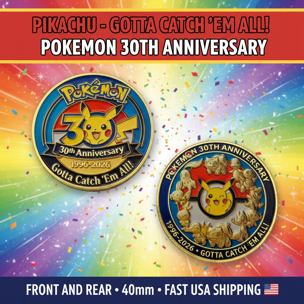 Pikachu - Gotta Catch Em All Pokemon 30th Anniversary eBay Cover