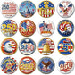USA 250th Anniversary Button Pins 32-Pack – Patriotic 1776-2026 Assorted Pins