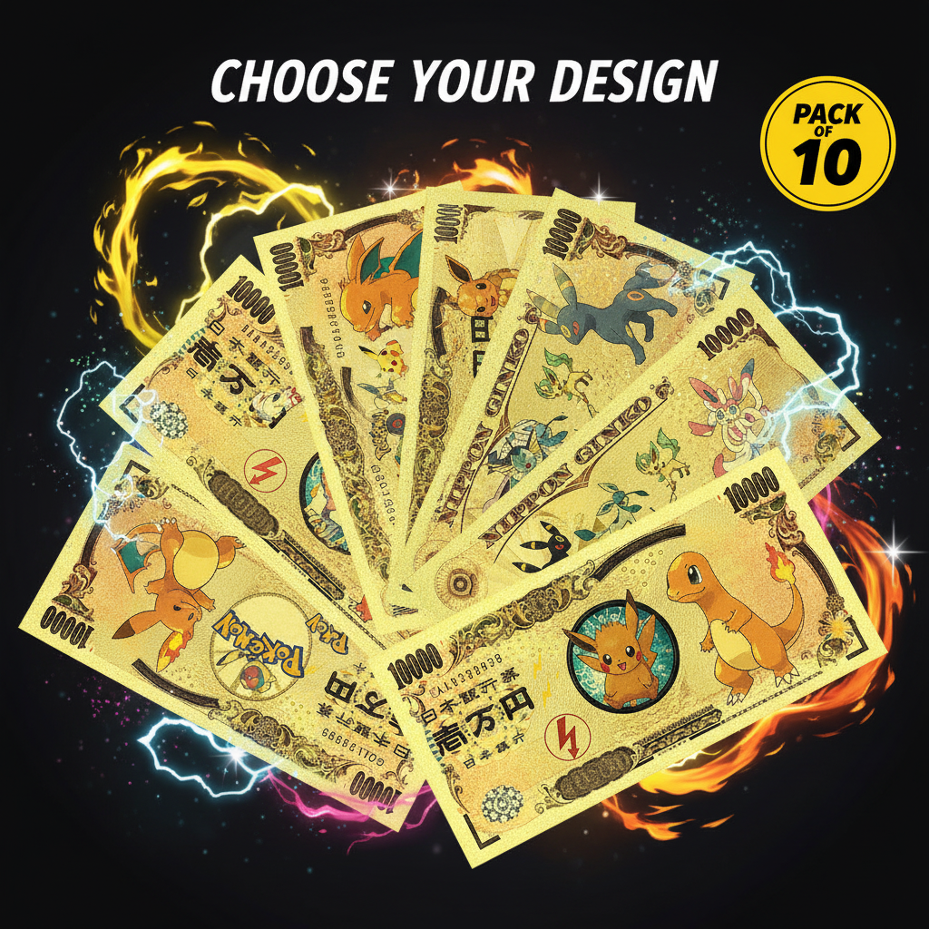 Pokémon 24K Gold Foil Banknotes Cover