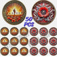 50 Veterans "For our Fallen Heroes" Poppy High Grade Challenge Coins