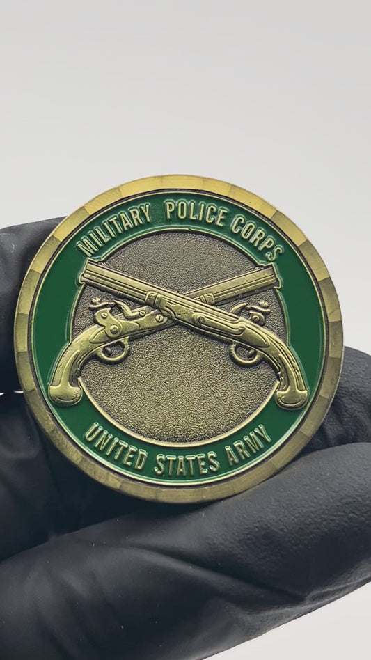 US Army Military Police Challenge Coin – 1.75" Collectible