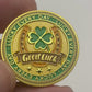 Good Luck Coin – Lucky Every Day Four Leaf Clover Challenge Coin or Golf Ball Markers (6 or 12 Pack)