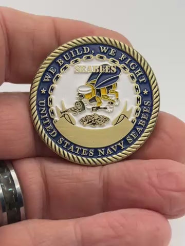 US Navy Seabees Challenge Coin – We Build, We Fight