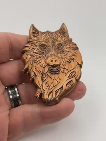 Florida Department of Agriculture & Consumer Services Challenge Coin – Rare Wolf Design