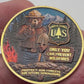 Smokey the Bear US Forest Service Challenge Coin – 40mm Antique Gold