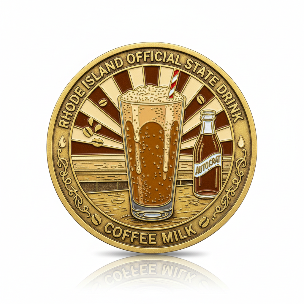 Rhode Island Coffee Milk Official State Drink Coin