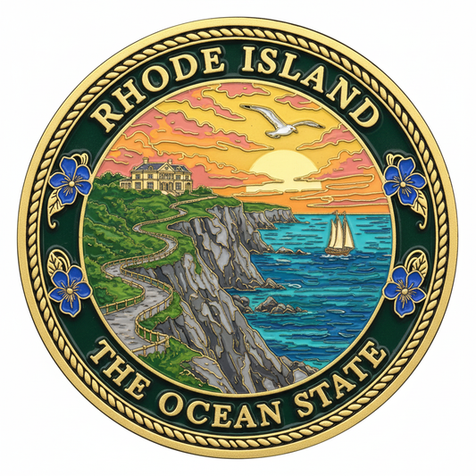 Rhode Island — The Ocean State Challenge Coin