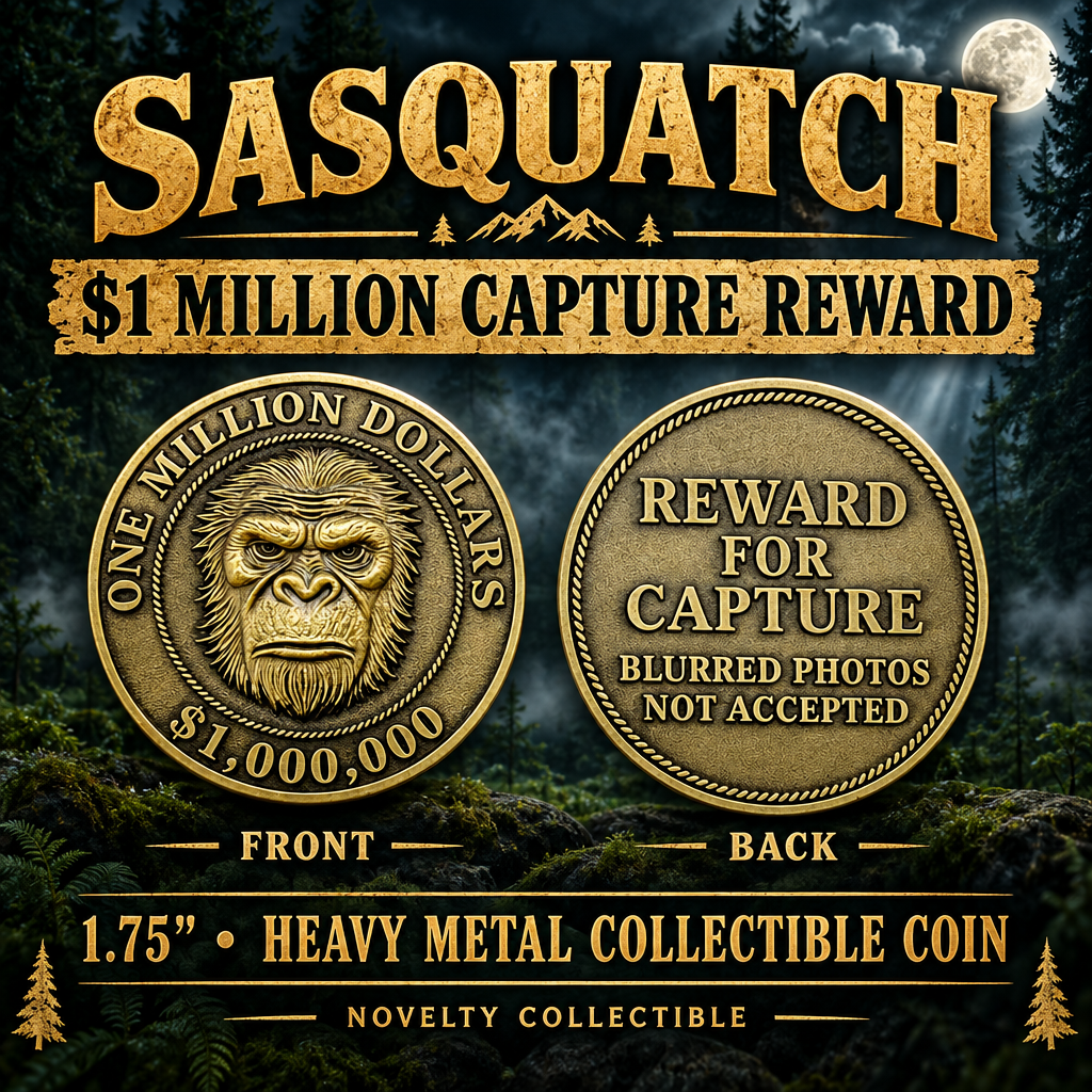 Sasquatch capture reward coin eBay cover