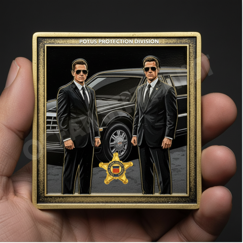 Secret Service Coin - Large in Hand