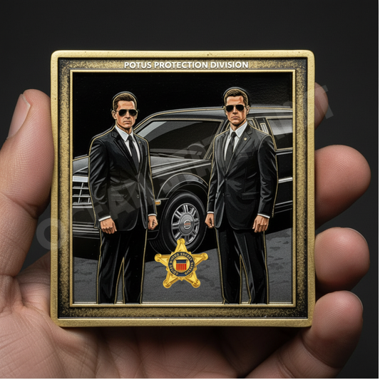 Secret Service Coin - Large in Hand