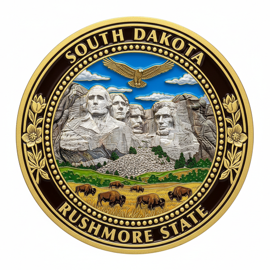South Dakota — Rushmore State Challenge Coin