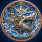 Square Blue Compass Shark cover