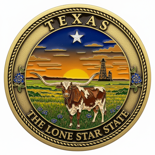 Texas — The Lone Star State Challenge Coin