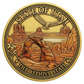Utah State Challenge Coin - Antique Gold